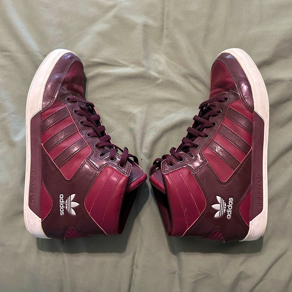 Adidas Maroon high tops